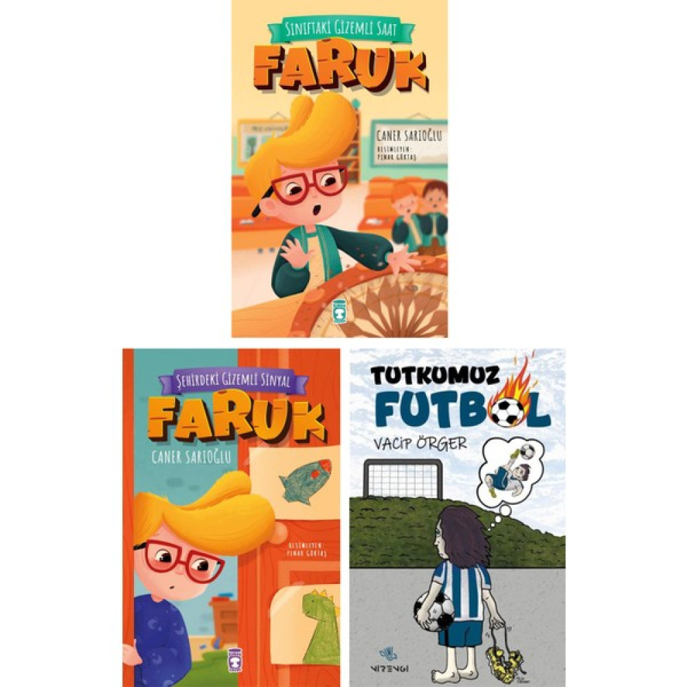 Sınıftaki Gizemli Saat Faruk - Şehirdeki Gizemli Sinyal Faruk - Tutkumuz Futbol Çocuk Masal Fiyatı