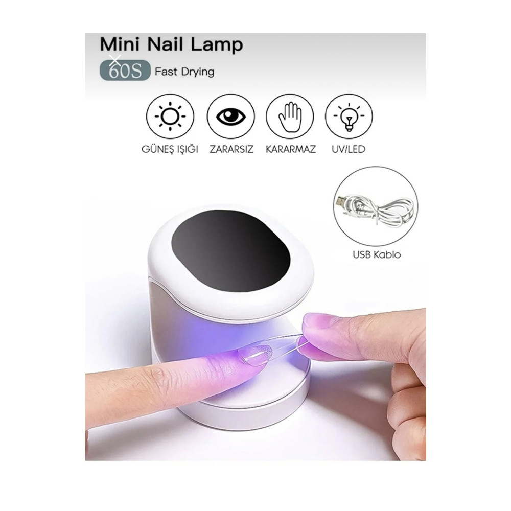 SİNKA Mini Uv Led Nail Kurutucu Pratik Kullanım Oje Parmak Uv Makyaj Ürünleri Fiyatı