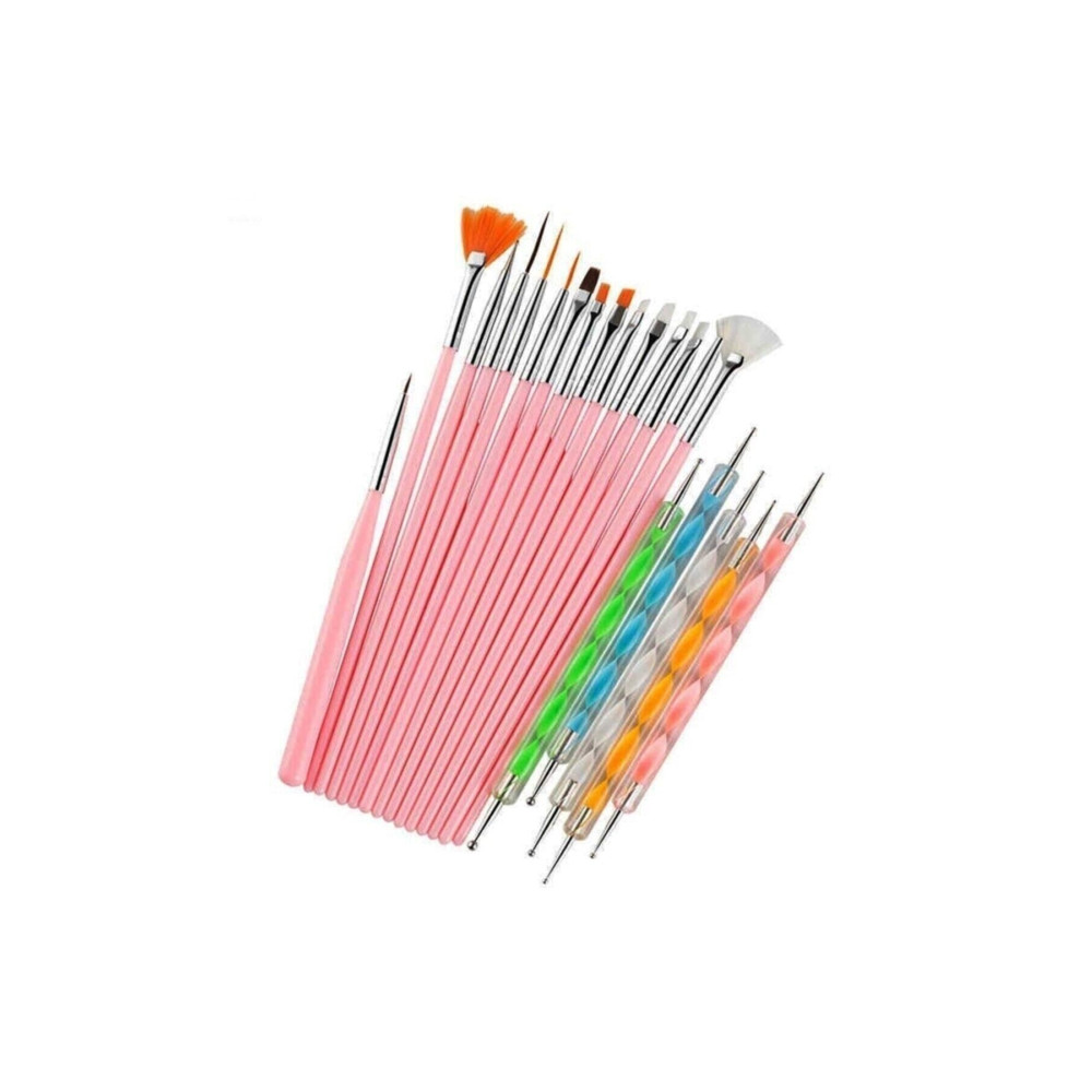 SİNKA Nail Art Tırnak Süsleme Desen Fırça 15li Ve Dot Kalem Seti 5li 20 Parça Makyaj Ürünleri Fiyatı