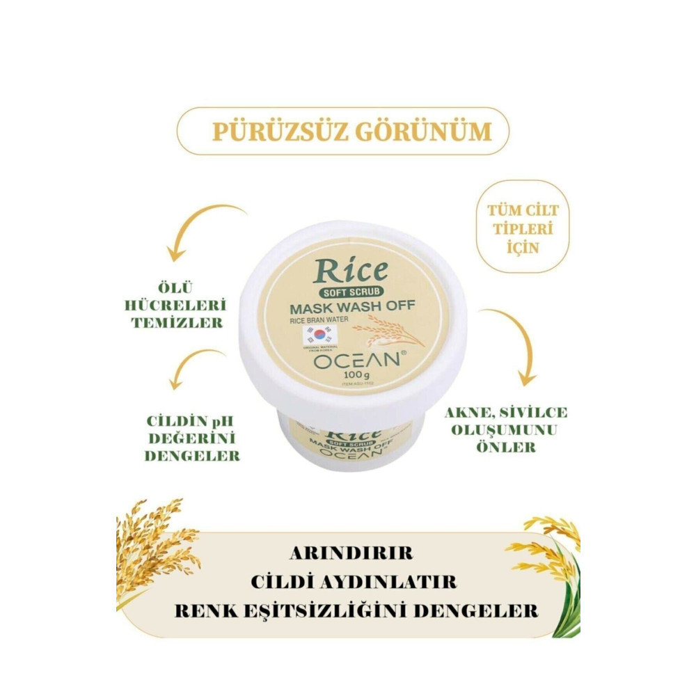 SİNKA Rice Mask Wash Off Soft Scrub Pirinç Maske 100gr Cilt ve Yüz Bakımı Fiyatı