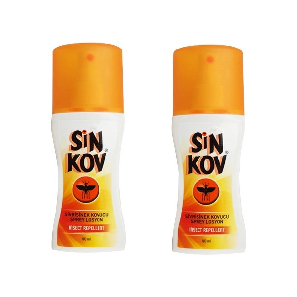 Sinkov Sivrisinek Kovucu Sprey Losyon 100 ml x 2 Adet - Renkli Diğer Fiyatı