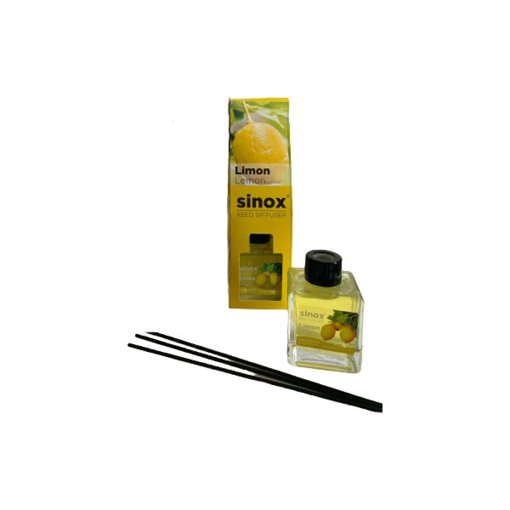 Sinox Bambu Çubuklu Limon Oda Ofis Banyo Kokusu 120 ml Yüksek Esans Kalıcı Koku Oda Kokusu Fiyatı