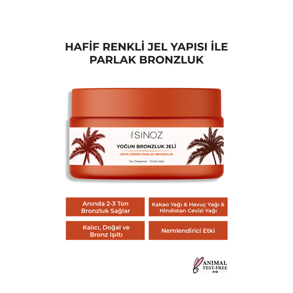 SİNOZ Yoğun Bronzlaştırıcı Jel 200 ml Hindistan Cevizi Kakao Havuç Yağı Içeren Bronzlaştırıcılar Fiyatı