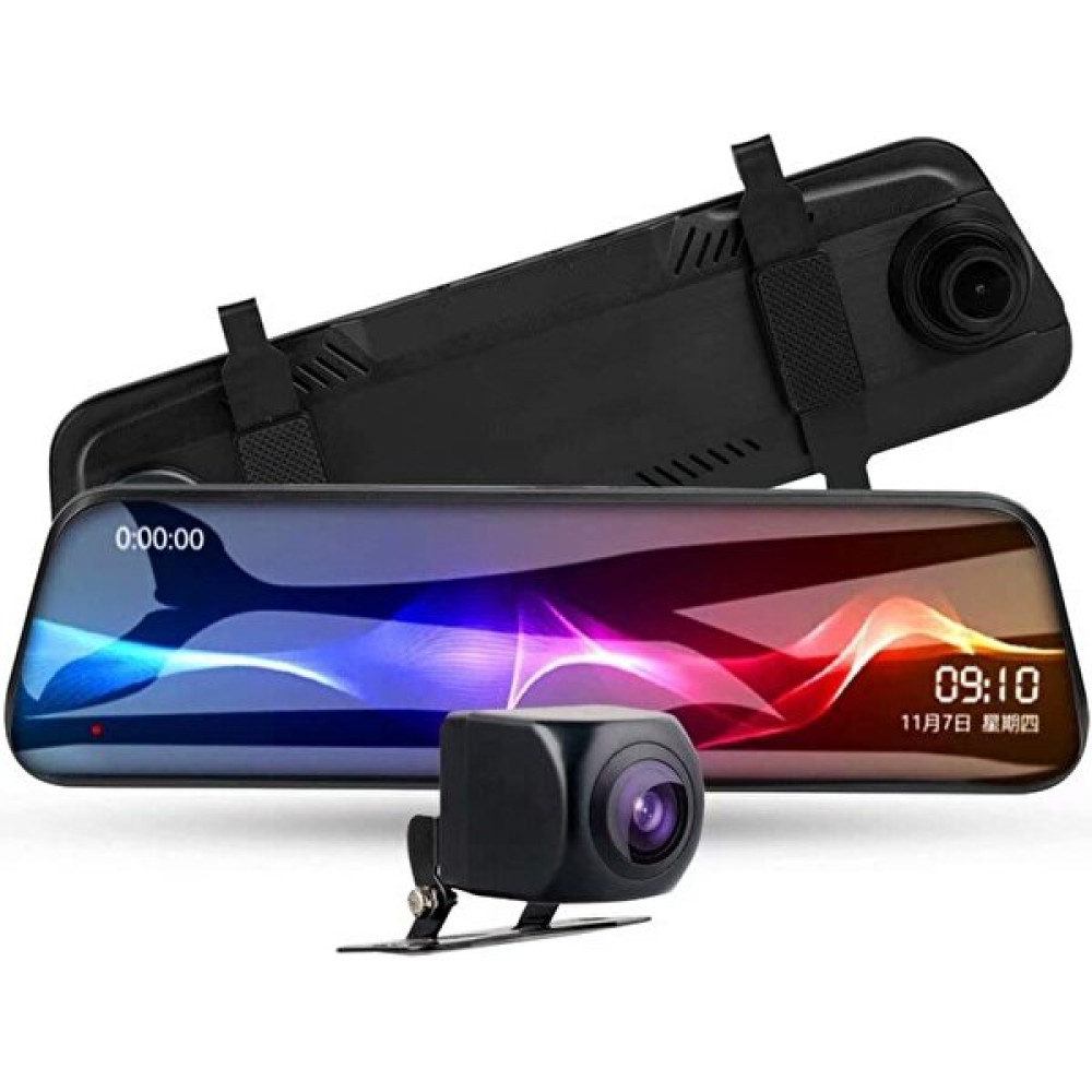 Sinuoer Ultra HD 10 İnç Dokunmatik Ekran Akışlı Araç İçi Kamera Çift Lensli Dikiz Aynası Kaydedici (Yurt Dışından) - Siyah Oto Görüntü Sistemleri Fiyatı
