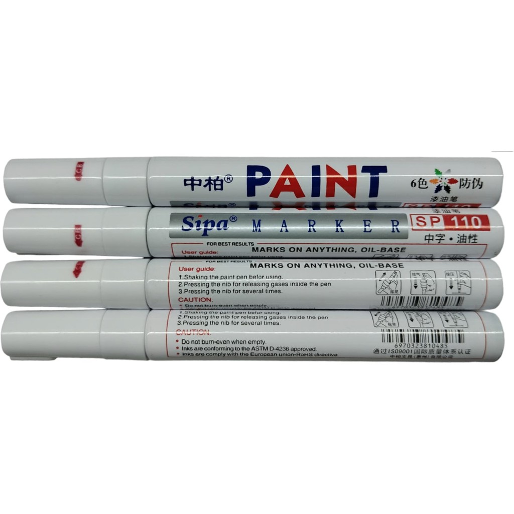 Sipa Paint Markör Beyaz SP110 - (1 Adet) Diğer Fiyatı