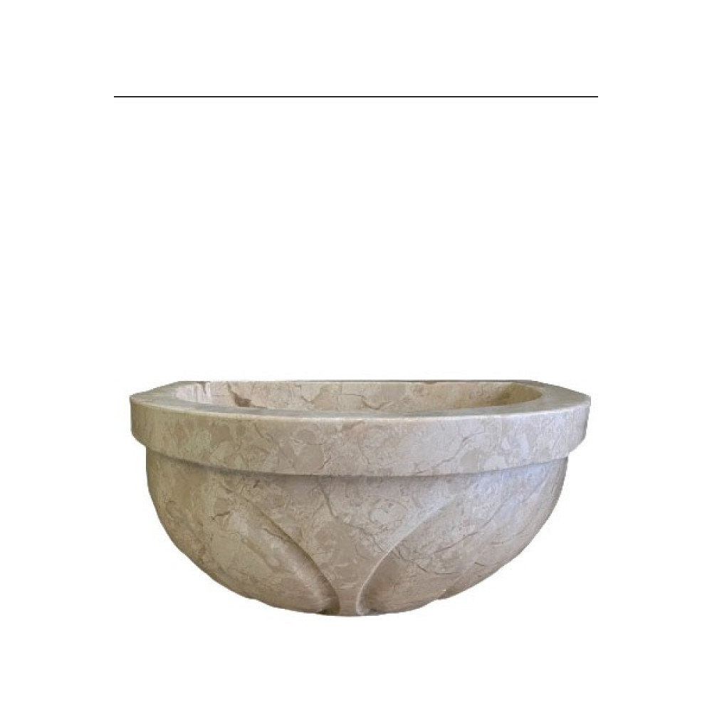 Sipahi Marble Bej Mermer D Model Dizayn Kurna Lavabo Fiyatı