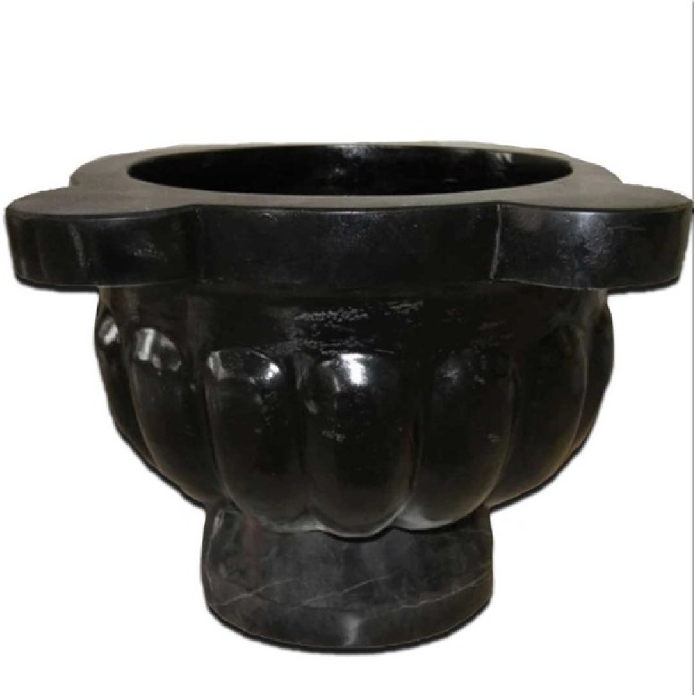 Sipahi Marble Cilalı Bazalt Kavun Dilimli Ayaklı Kurna - Siyah Lavabo Fiyatı