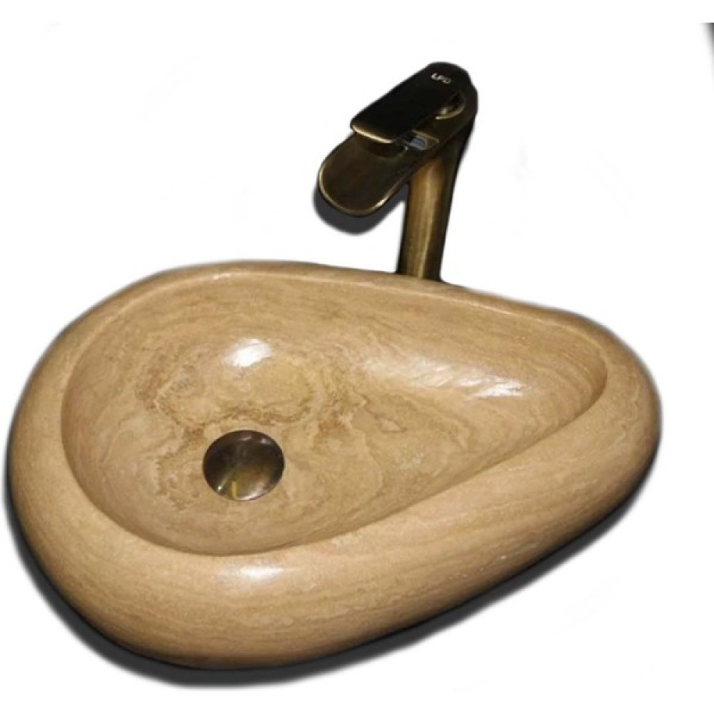 Sipahi Marble Klasik Traverten Çakıl Tasarım Mini Lavabo Lavabo Fiyatı