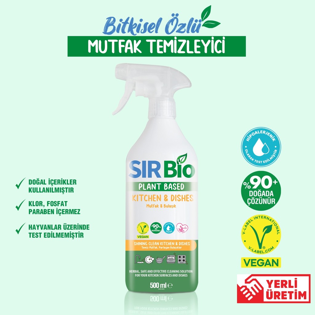 Sır Bio Bitkisel Özlü Mutfak & Bulaşık Temizleyici 500 ml Diğer Fiyatı