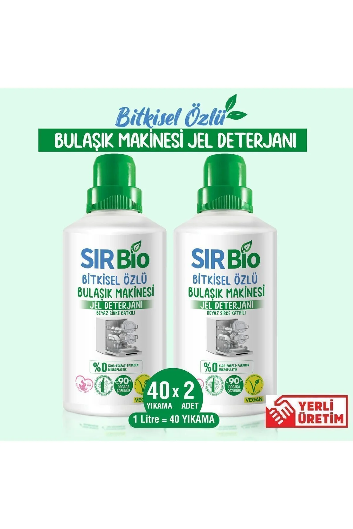 SIR Bio Bulaşık Makine Deterjanı 1000 ml 2li" Bulaşık Yıkama Fiyatı