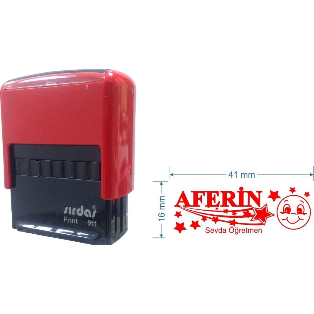 Sırdaş 911 Kişiye Özel Emojili Öğretmen Mührü - 1 Adet Kırmızı 41x16 mm SSD / Solid State Drive Fiyatı