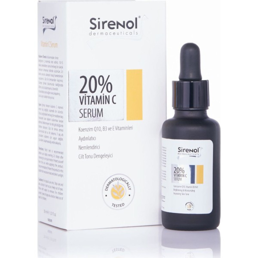 Sirenol %20 Vitamin C Serum Anti-Aging / Yaşlanma Karşıtı Fiyatı