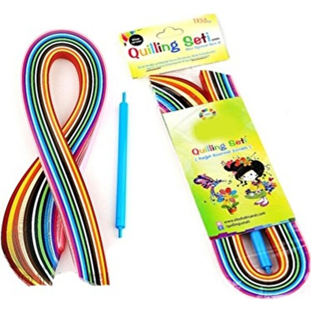 Sırımsı Quiling Seti Kağıt Katlama Kıvırma Sanatı Quilling 5 mm x 30 cm - Karışık Meyve Yardımcı Malzeme Fiyatı