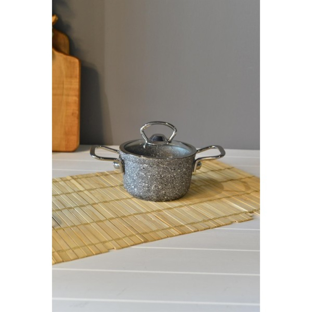 Şirin Eşyalarım Oms Mini Derin Granit Tencere - 12 cm - Siyah - 100 cm Tencere / Tava Setleri Fiyatı