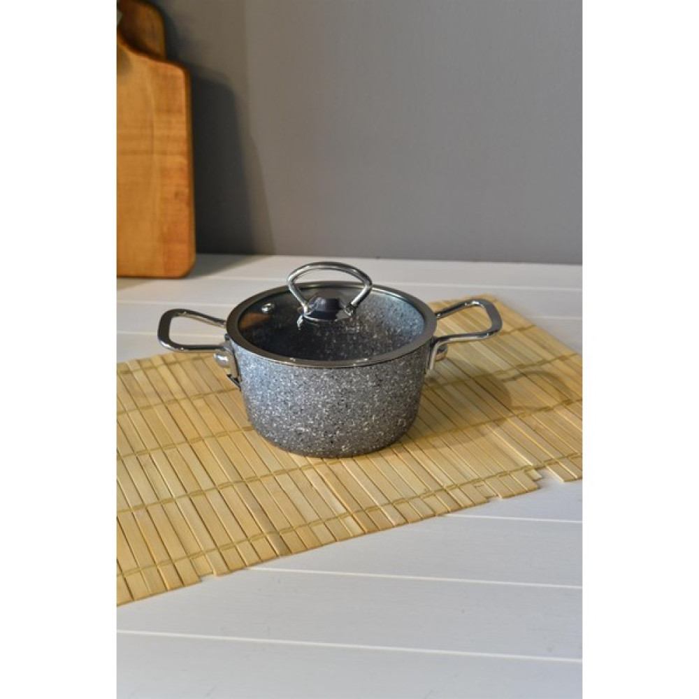 Şirin Eşyalarım Oms Mini Derin Granit Tencere - 14 cm - Siyah - 100 cm Tencere / Tava Setleri Fiyatı