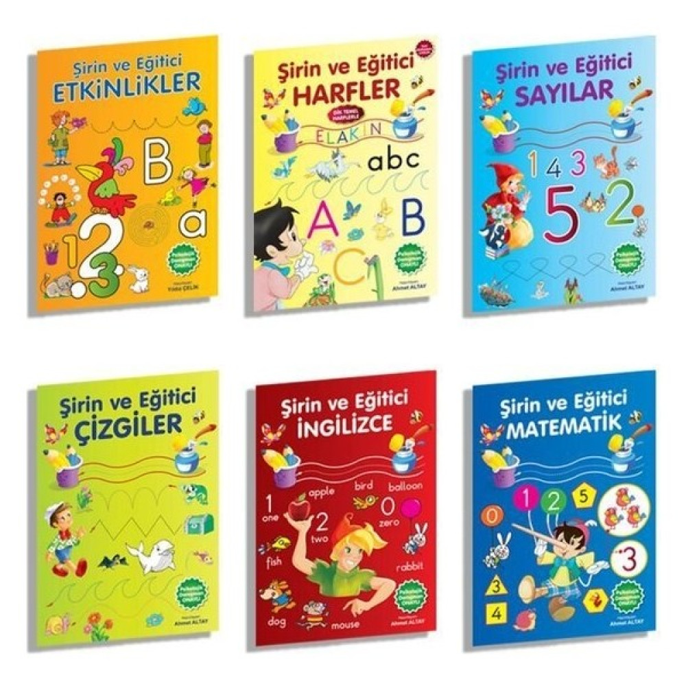 Şirin ve Eğitici Etkinlikler Seti - 6 Kitap Takım Okul Öncesi Eğitici & Öğretici Kitaplar Fiyatı