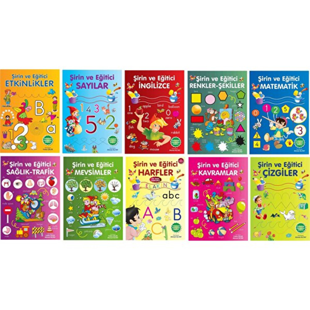 Şirin ve Eğitici Okul Öncesi Eğitim Seti 10 Kitap Okul Öncesi Eğitici & Öğretici Kitaplar Fiyatı