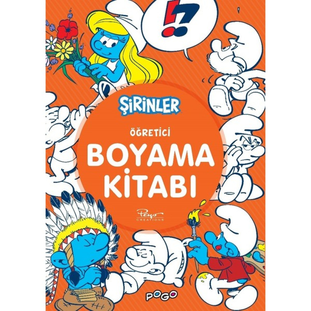 Şirinler Öğretici Boyama Kitabı Aktivite & Eğitici Kitaplar Fiyatı