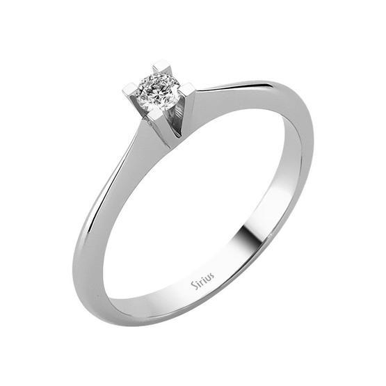 Sirius 0823R0066 Pırlanta G Renk 0,12 Karat Pırlanta Tektaş Yüzük