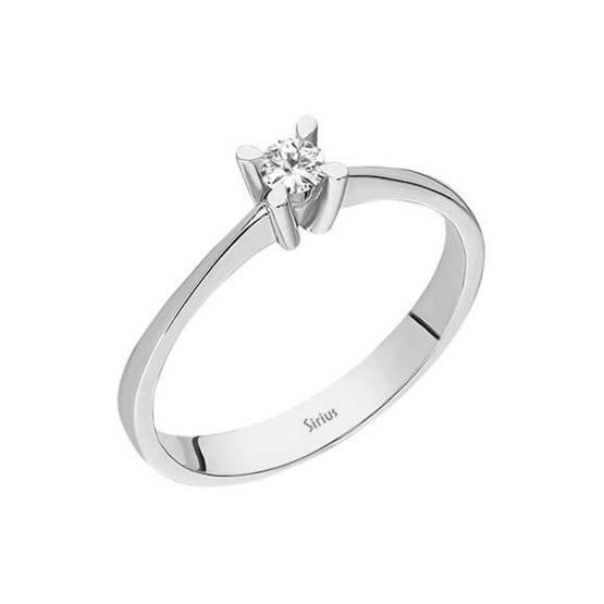Sirius 0823R0066 Pırlanta G Renk 0,12 Karat Pırlanta Tektaş Yüzük Pırlanta Tek Taş Yüzük Fiyatı
