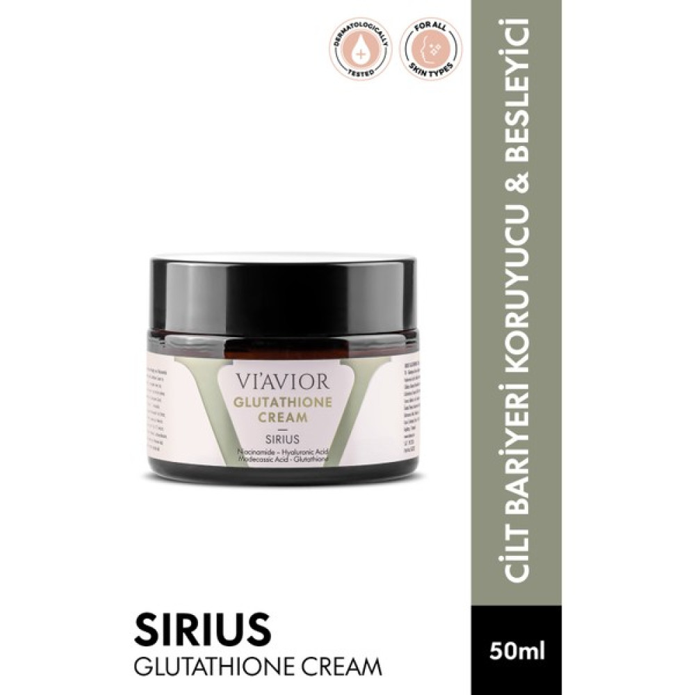 Sirius Cilt Tonu Eşitleyici Glutatyon Krem Leke Karşıtı Bariyer Güçlendirici 50ml (2,5% Glutatyon) Gece Kremleri Fiyatı