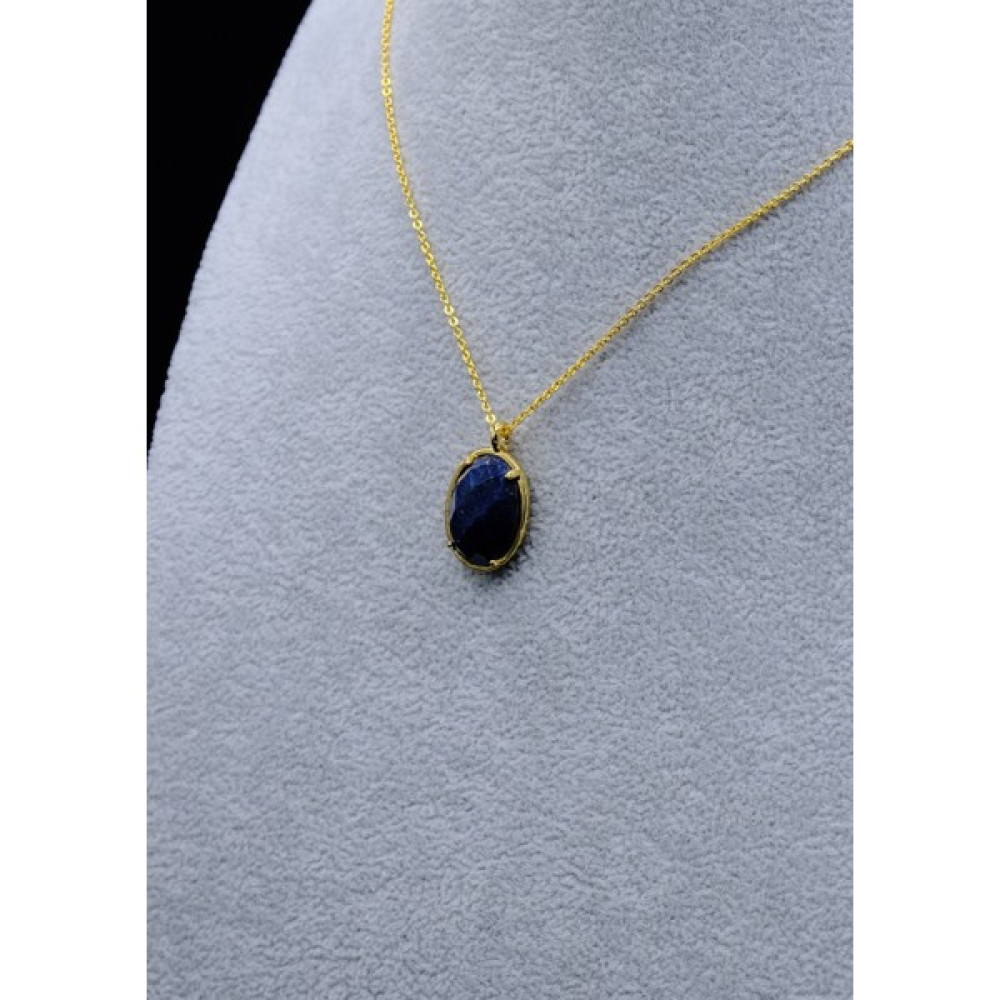 Sirius Natural Stone Lapis - Lapis Lazuli Taşlı Kolye Bijuteri Kolye Fiyatı