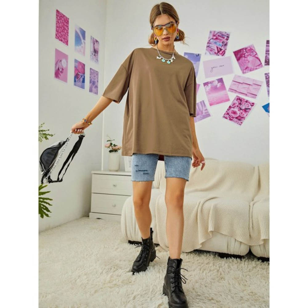 Sirius Tekstil Kadın Oversize T-Shirt S2124 Bayan T-shirt Fiyatı