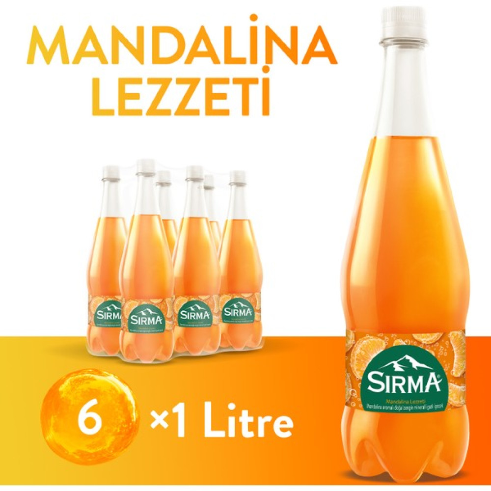 Sırma C Vitaminli Mandalina Aromalı Maden Suyu 1 L X6 Adet Diğer Fiyatı