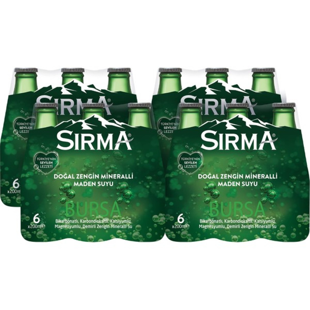 Sırma Sade Soda 24'lü - 200 ml x 24 Adet Diğer Fiyatı