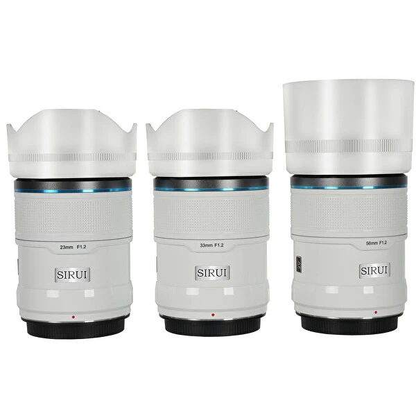 Sirui Sniper 23Mm 33Mm 56Mm F/1.2 Aps-C AF Beyaz Lens Seti (Sony E Montajlı) Objektif & Lensler Fiyatı