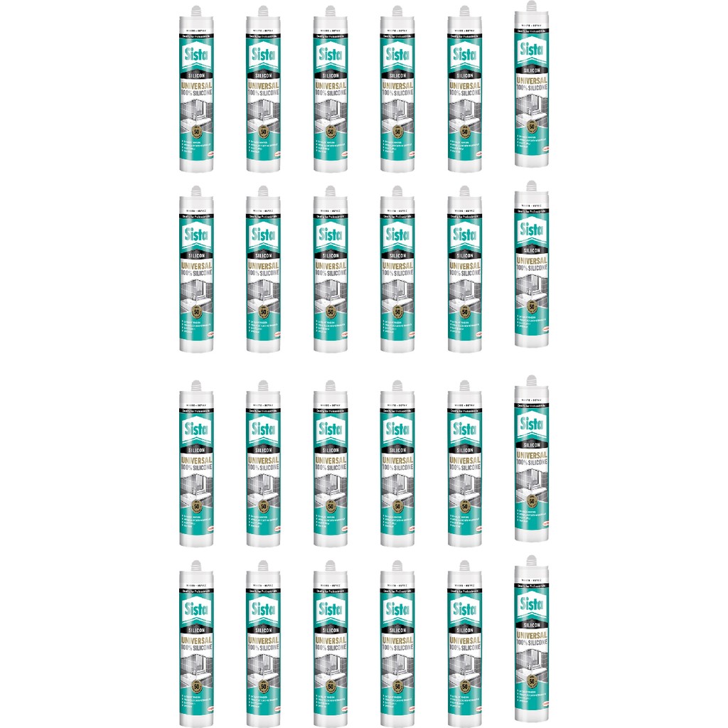 Sista Şeffaf Silikon 280 Ml - 24 Adet Diğer Fiyatı