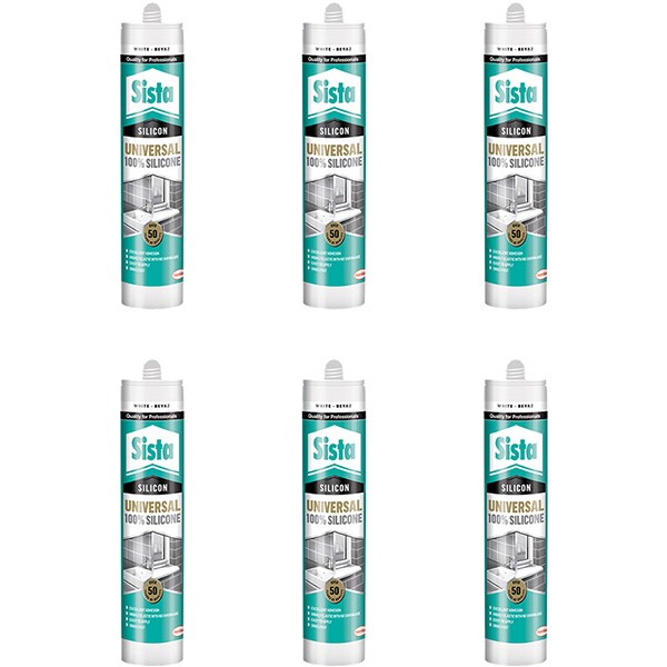 Sista Şeffaf Silikon 280 Ml - 6 Adet Diğer Fiyatı