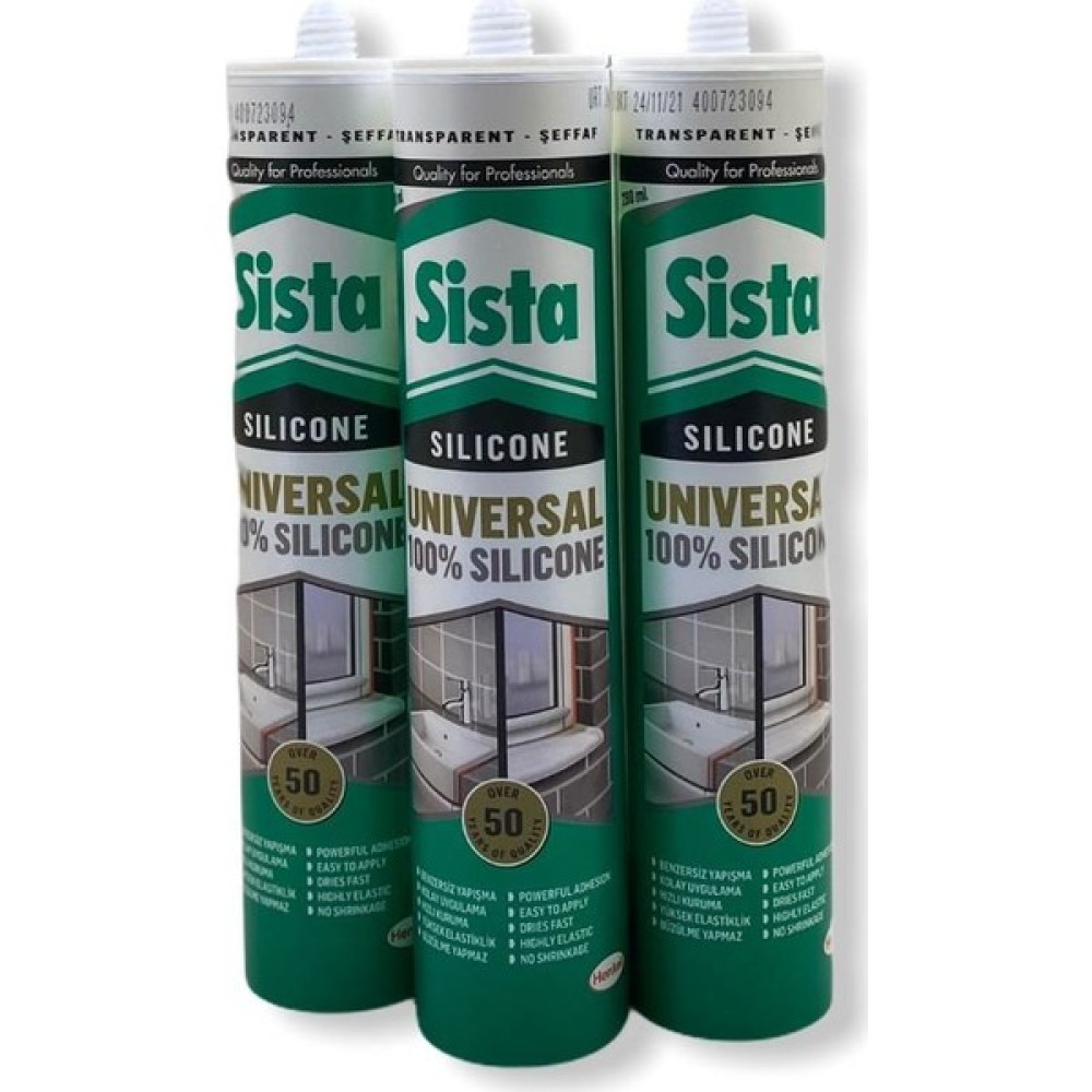 Sista Şeffaf Silikon 280 ml x 3'lü Set Halinde Oto Boyaları Fiyatı