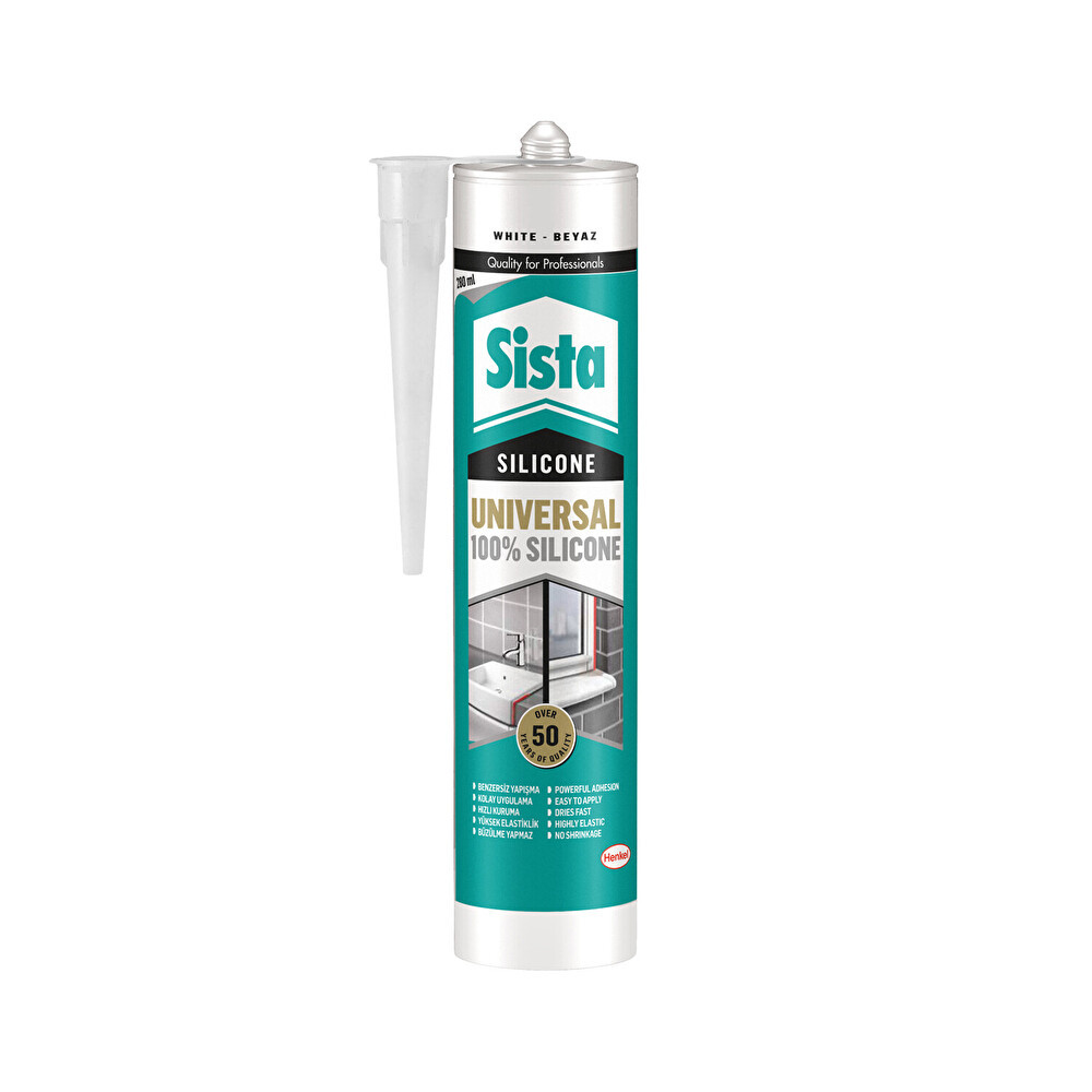 Sista Universal %100 Silikon Beyaz 280ml Nalburiye & Hırdavat Fiyatı