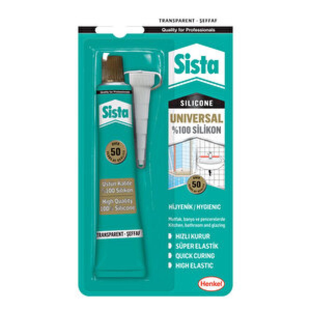 Sista Universal %100 Silikon Şeffaf 50 gr Silikon Fiyatı