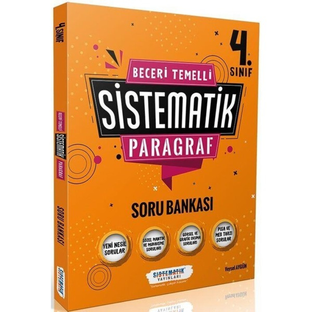 Sistematik Yayınları 4. Sınıf Beceri Temelli Sistematik Paragraf Soru Bankası Sistematik Yayınları Kaynak Kitapları Fiyatı