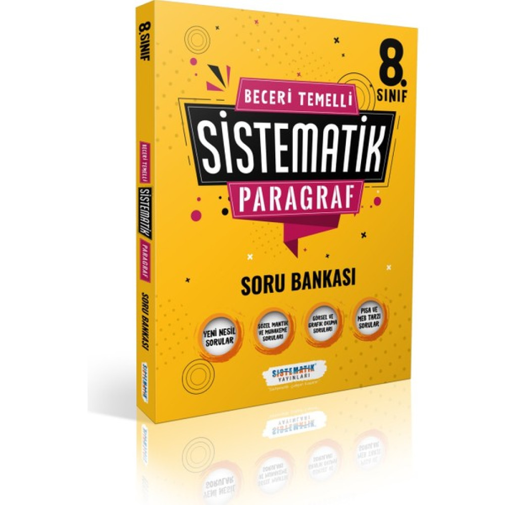 Sistematik Yayınları 8. Sınıf Sistematik Paragraf Soru Bankası Kaynak Kitapları Fiyatı