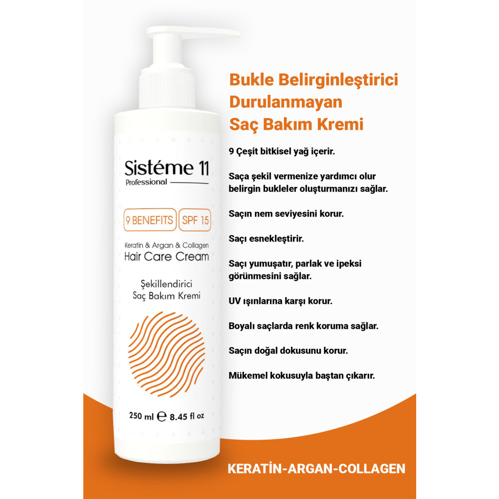 Sistéme 11 Bukle Belirginleştirici Durulanmayan Saç Bakım Kremi 250 ml Şampuan ve Saç Kremi Fiyatı
