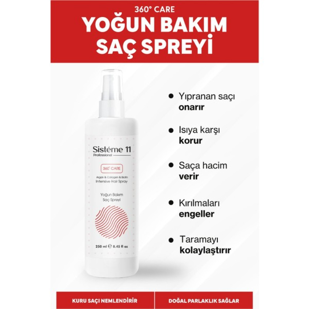 Sisteme 11 Yoğun Bakım Saç Spreyi 250 ml 8684091009320 - Saç BAKIM Oto Boyaları Fiyatı
