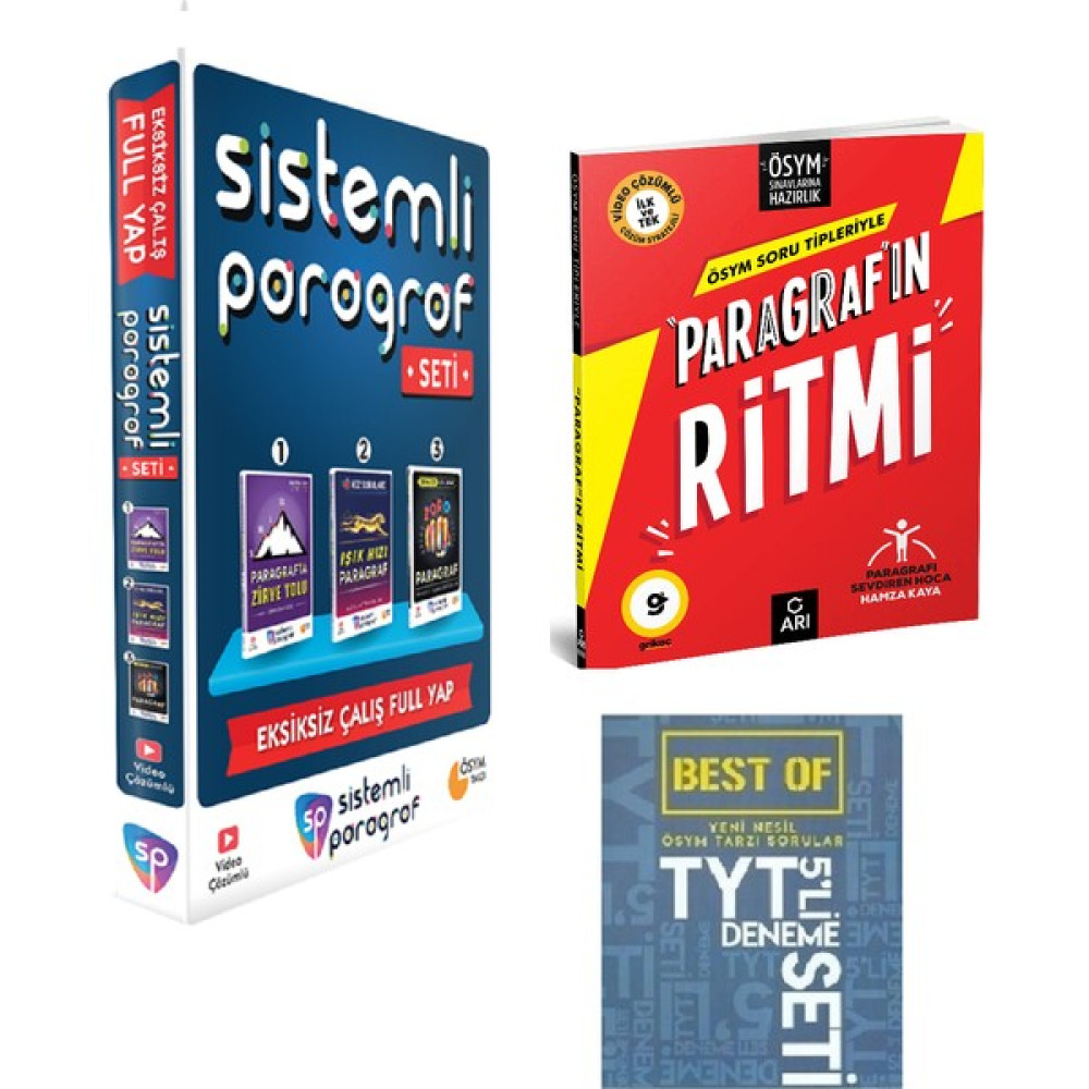 Sistemli Paragraf Yayınları Sistemli Paragraf Seti ve Arı Yayınları Ösym Soru Tipleriyle Paragrafın Ritmi Tüm Dersler Fiyatı