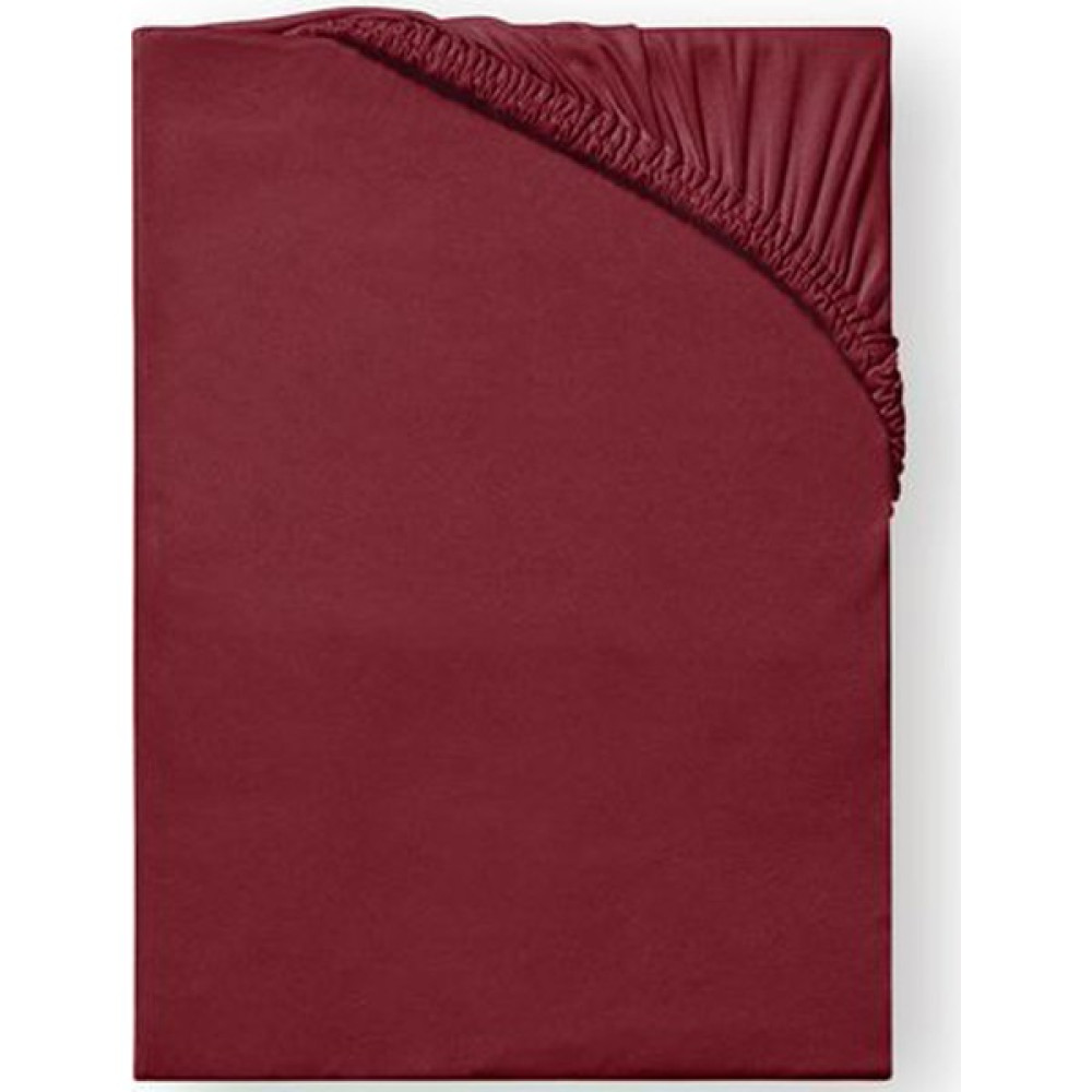 Sisthree Tek Kişilik Pamuk 100x200 cm Penye Kumaş Lastikli Çarşaf Bordo - 100 x 200 cm Çarşaf Fiyatı