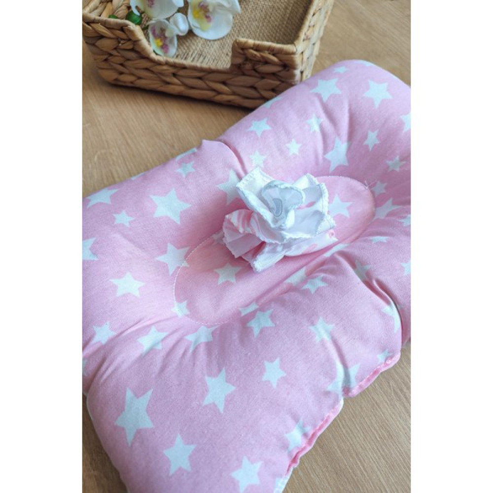 Sitilin Bebek Kol Yastığı Bebek Kafa Yastığı Küçük Emzirme Minderi STL6246 - Standart - Pembe Hamilelik ve Emzirme Fiyatı