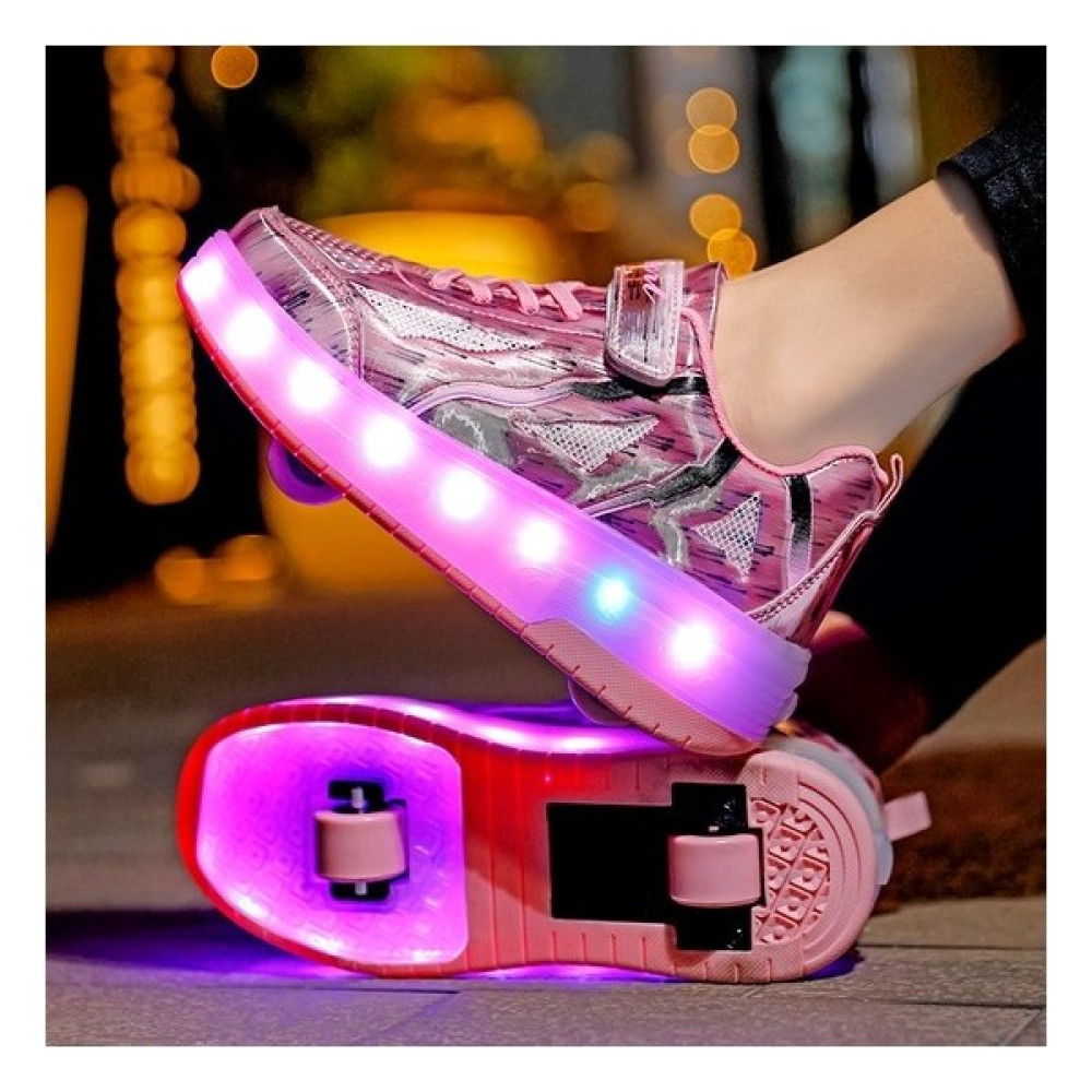Sitong 4 LED Renk Açık Pembe Paten Kadın Ayakkabı Çocuk (Yurt Dışından) Paten Fiyatı