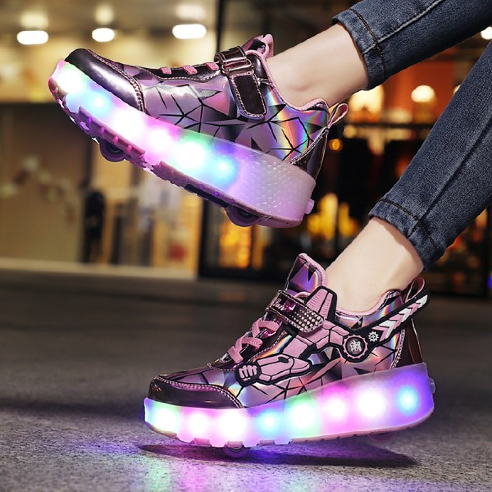 SITONG 4 Tekerlekli USB Şarjlı LED Işıklı Paten Ayakkabı (Yurt Dışından) Paten Fiyatı
