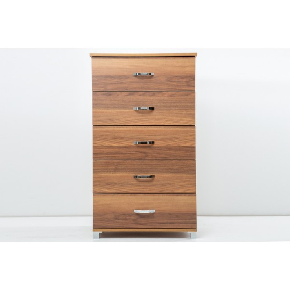 Sivasgözde Ekonomik Yüksek 5 Çekmeceli Şifonyer 73 x 45 x 125 cm - Ceviz Şifonyer Fiyatı
