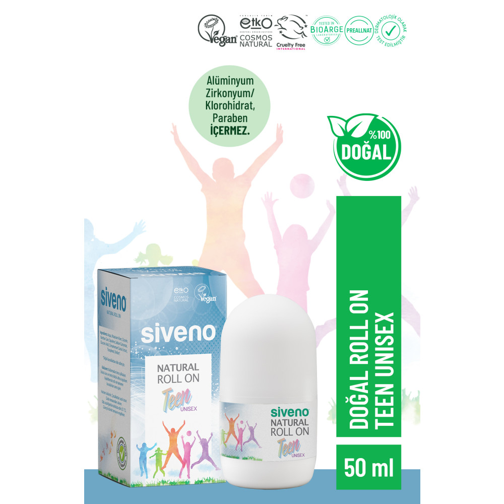 Siveno %100 Doğal Roll-on Unısex Deodorant Ter Kokusu Önleyici Bitkisel Lekesiz Vegan 50 ml Roll-Onlar Fiyatı