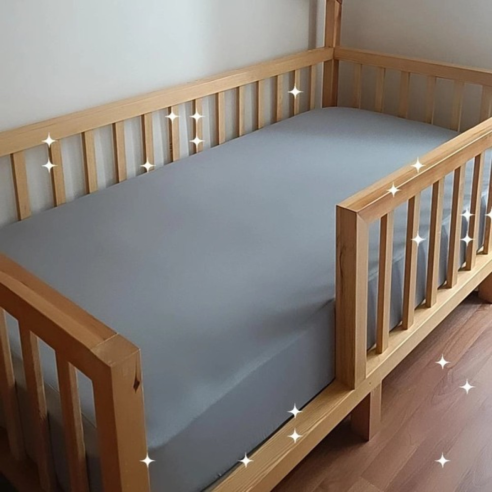 Sıvı Geçirmez Lastikli Çarşaf Yatak Koruyucu Alez - 90*190 - Gri Çarşaf Fiyatı