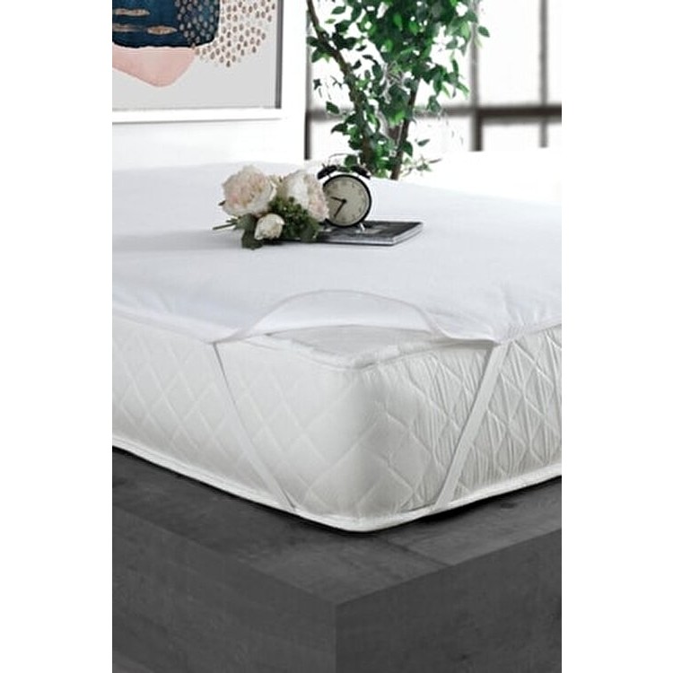 Sıvı Geçirmez Pamuklu Lastikli Alez - Beyaz - 60 x 120 cm Diğer Fiyatı