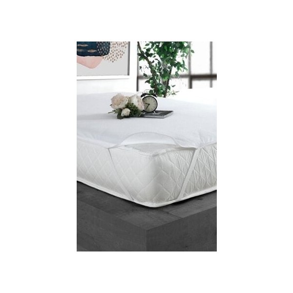 Sıvı Geçirmez Pamuklu Lastikli Alez - Beyaz - 70 x 140 cm Diğer Fiyatı