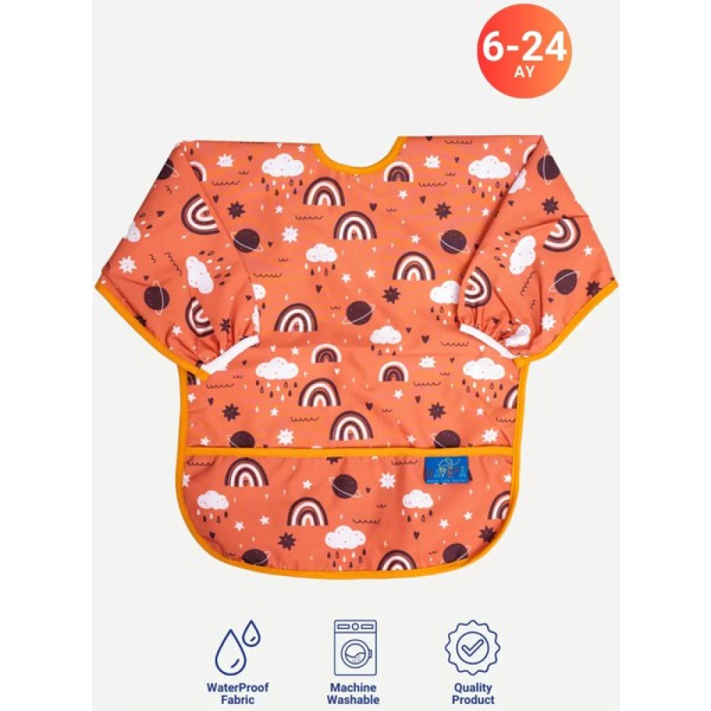 Sıvı Gecirmez Uzun Kollu Aktivite Mama Önlüğü 6-24 Ay - Standart - Renkli Oto Boyaları Fiyatı